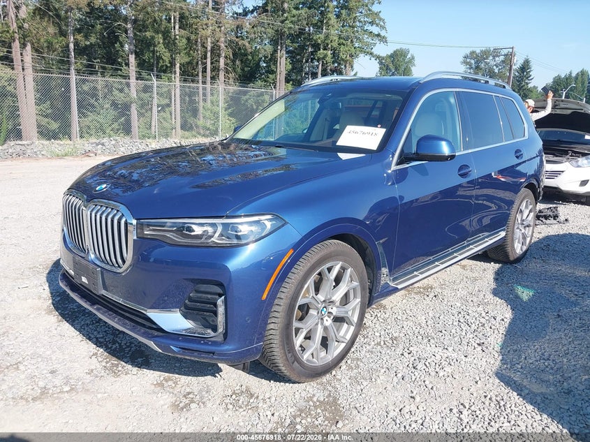 2019 BMW X7 VIN 5UXCW2C52KL083641 IAAI salvage auction — REAR END, Salvage Title, sold $19,300 on 2026-09-02 (photo 2)