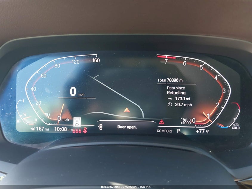 2019 BMW X7 VIN 5UXCW2C52KL083641 IAAI salvage auction — REAR END, Salvage Title, sold $19,300 on 2026-09-02 (photo 7)