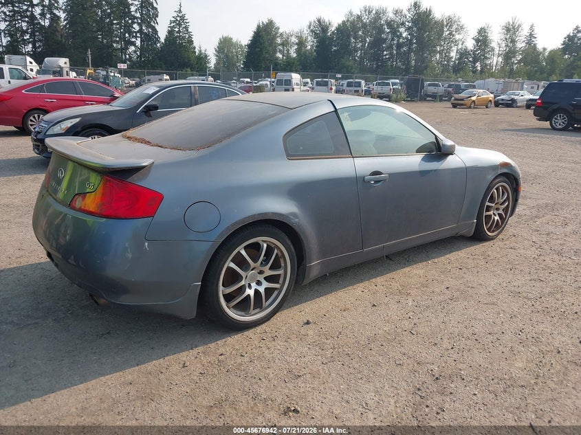 2005 Infiniti G35 VIN JNKCV54E15M419717 IAAI salvage auction — NORMAL WEAR, Clear (Washington), sold $25 on 2026-07-29 (photo 4)