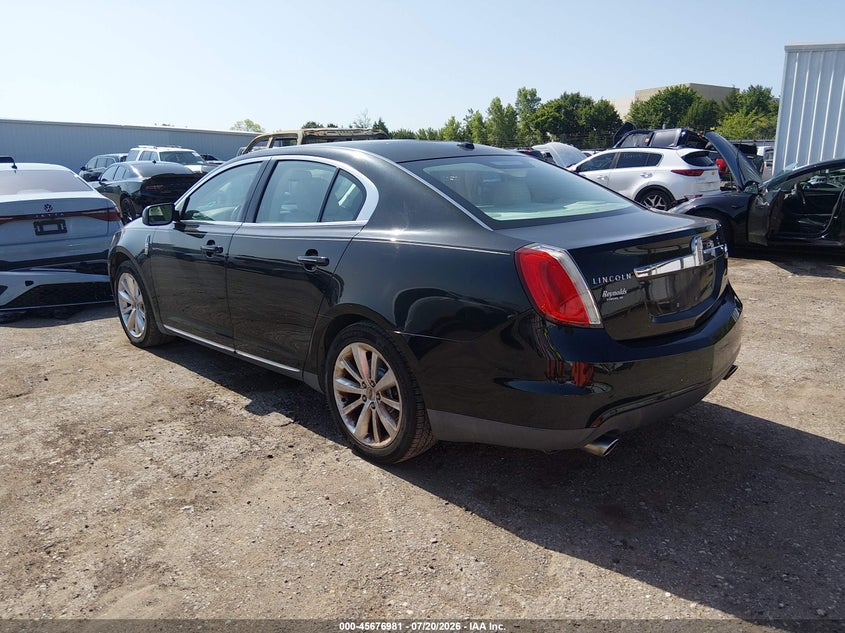 2009 Lincoln Mks VIN 1LNHM94R99G607034 IAAI salvage auction — NORMAL WEAR, Clear - Public Restricted (Oklahoma), sold $650 on 2026-08-01 (photo 3)