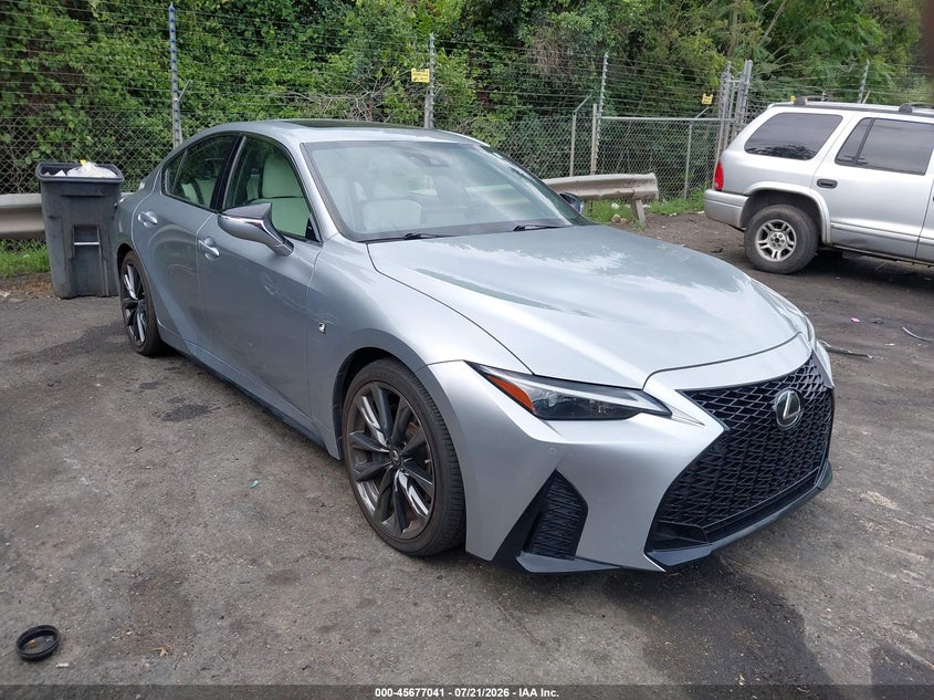 2021 Lexus Is VIN JTHGZ1B20M5048145 IAAI salvage auction — LEFT REAR, Salvage (North Carolina), sold $13,400 on 2026-08-27 (photo 1)