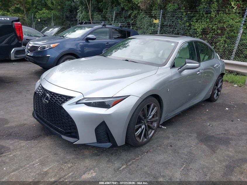 2021 Lexus Is VIN JTHGZ1B20M5048145 IAAI salvage auction — LEFT REAR, Salvage (North Carolina), sold $13,400 on 2026-08-27 (photo 2)