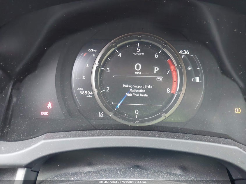 2021 Lexus Is VIN JTHGZ1B20M5048145 IAAI salvage auction — LEFT REAR, Salvage (North Carolina), sold $13,400 on 2026-08-27 (photo 7)