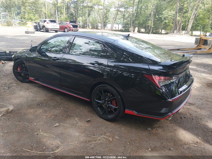 2026 Hyundai Elantra n VIN KMHLW4DK3TU042573 IAAI salvage auction — RIGHT FRONT, Salvage Title, sold $12,475 on 2026-09-01 (photo 3)