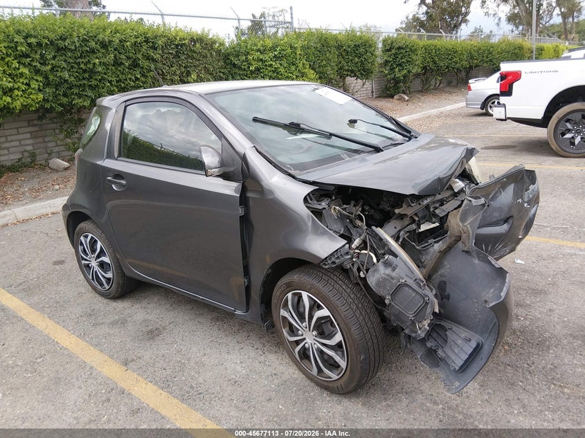 2012 Scion Iq VIN JTNJJXB02CJ009588 IAAI salvage auction — FRONT & REAR, Salvage Title, sold $625 on 2026-08-18 (photo 1)