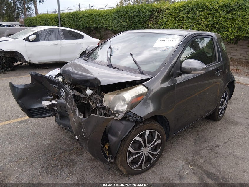 2012 Scion Iq VIN JTNJJXB02CJ009588 IAAI salvage auction — FRONT & REAR, Salvage Title, sold $625 on 2026-08-18 (photo 2)