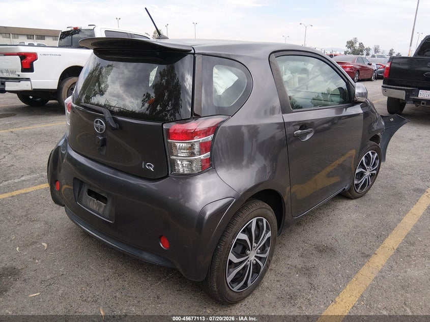 2012 Scion Iq VIN JTNJJXB02CJ009588 IAAI salvage auction — FRONT & REAR, Salvage Title, sold $625 on 2026-08-18 (photo 4)