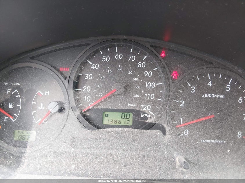 2007 Subaru Impreza VIN JF1GG63637G815619 IAAI salvage auction — SIDE, Salvage (New Mexico), sold $25 on 2026-07-29 (photo 7)