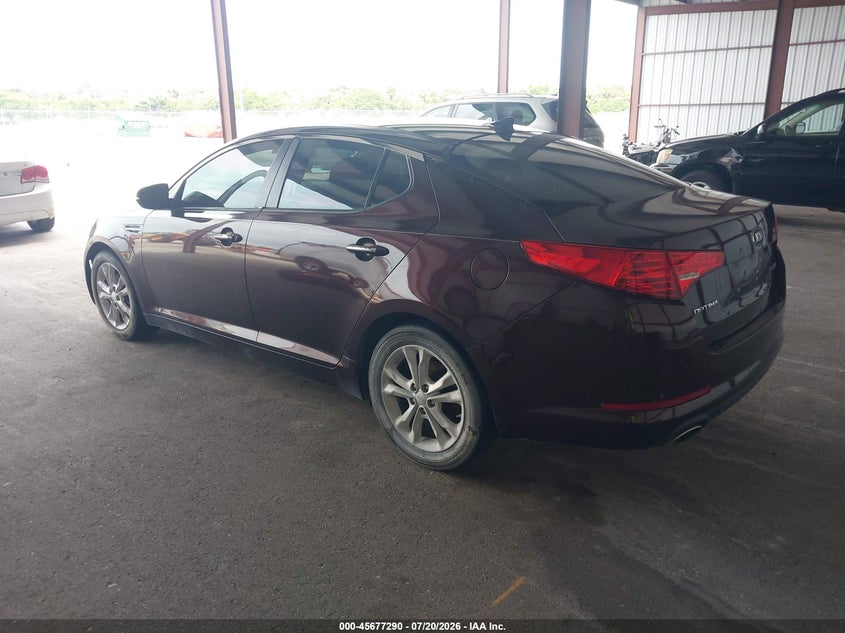 2013 Kia Optima VIN 5XXGN4A73DG246161 IAAI salvage auction — NORMAL WEAR, Clear (Florida), sold $325 on 2026-07-22 (photo 3)