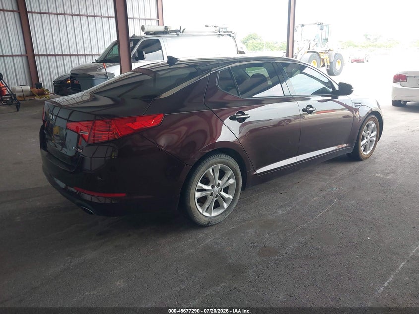 2013 Kia Optima VIN 5XXGN4A73DG246161 IAAI salvage auction — NORMAL WEAR, Clear (Florida), sold $325 on 2026-07-22 (photo 4)