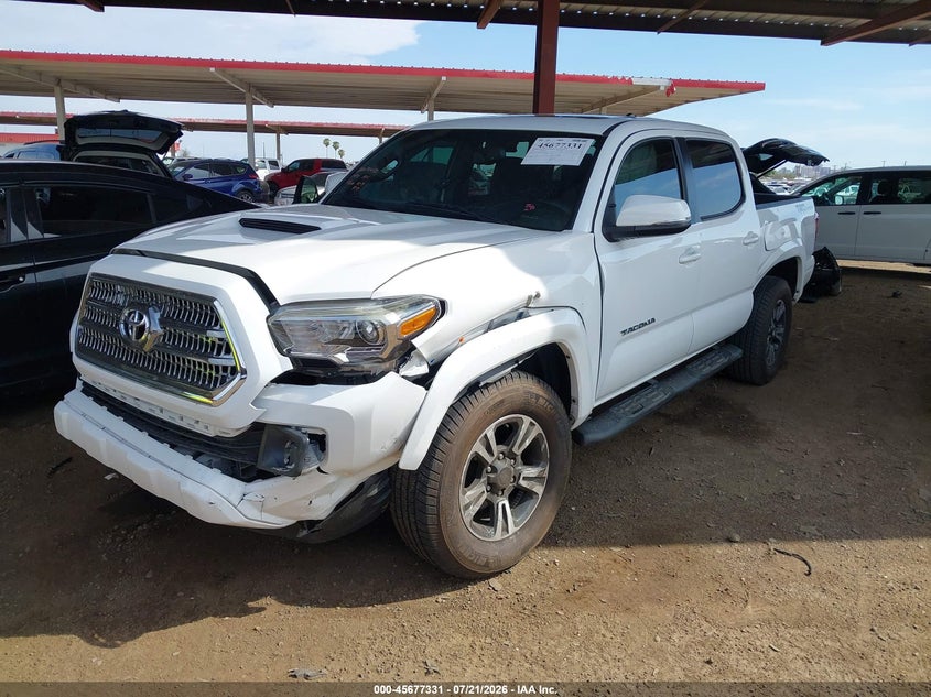 2017 Toyota Tacoma VIN 3TMAZ5CN7HM037960 IAAI salvage auction — LEFT FRONT, Salvage (Arizona), sold $8,600 on 2026-08-01 (photo 2)