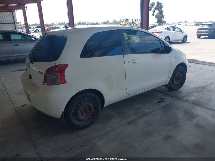 2008 Toyota Yaris VIN JTDJT923785142755 IAAI salvage auction — NORMAL WEAR, Clear - Dealer Only (California), sold $25 on 2026-07-28 (photo 4)