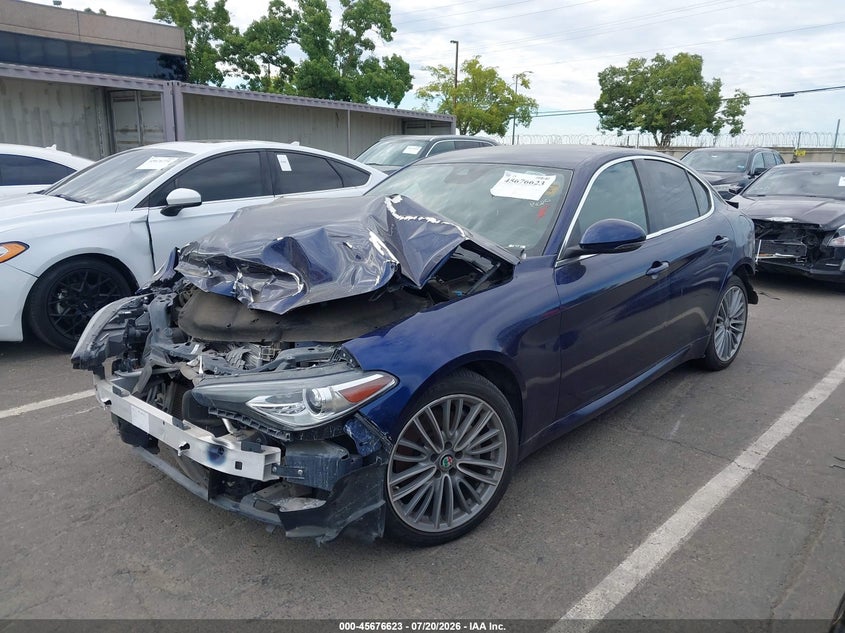 2018 Alfa romeo Giulia VIN ZARFAECN3J7589183 IAAI salvage auction — FRONT END, Clear - Dealer Only (California), sold $400 on 2026-08-05 (photo 2)
