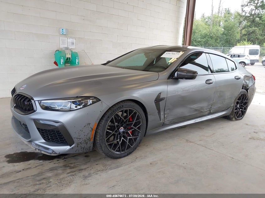 2023 BMW M8 VIN WBSGV0C09PCL06210 IAAI salvage auction — LEFT SIDE, Wait Title, sold $46,000 on 2026-08-17 (photo 6)