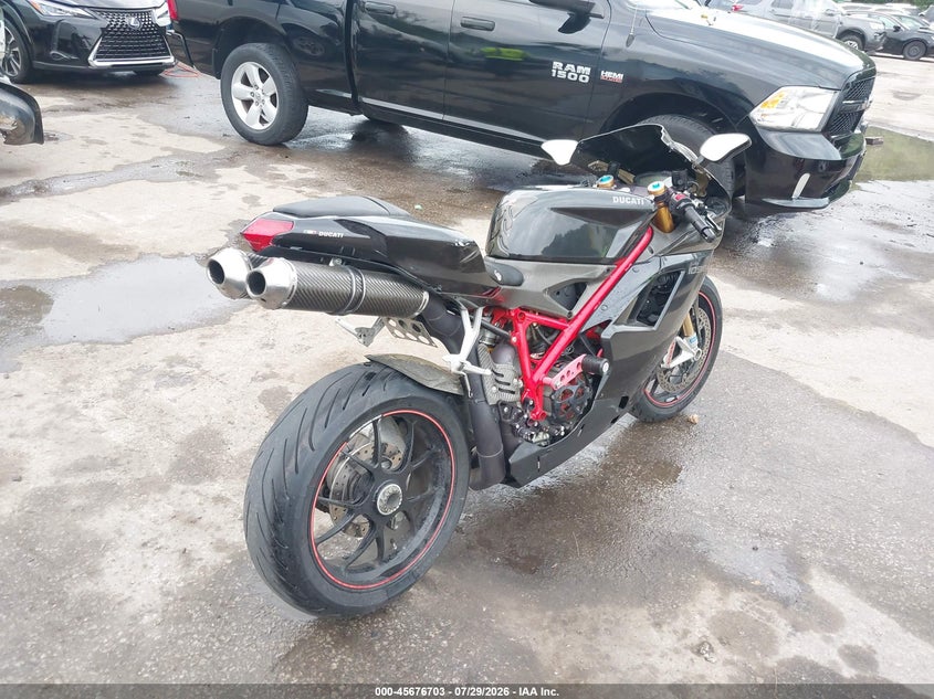 2008 Ducati 1098 VIN ZDM1XBEW28B017024 IAAI salvage auction — SIDE, Salvage (Kansas), sold $2,300 on 2026-08-19 (photo 4)