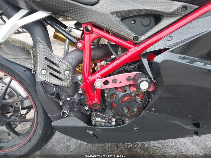2008 Ducati 1098 VIN ZDM1XBEW28B017024 IAAI salvage auction — SIDE, Salvage (Kansas), sold $2,300 on 2026-08-19 (photo 8)