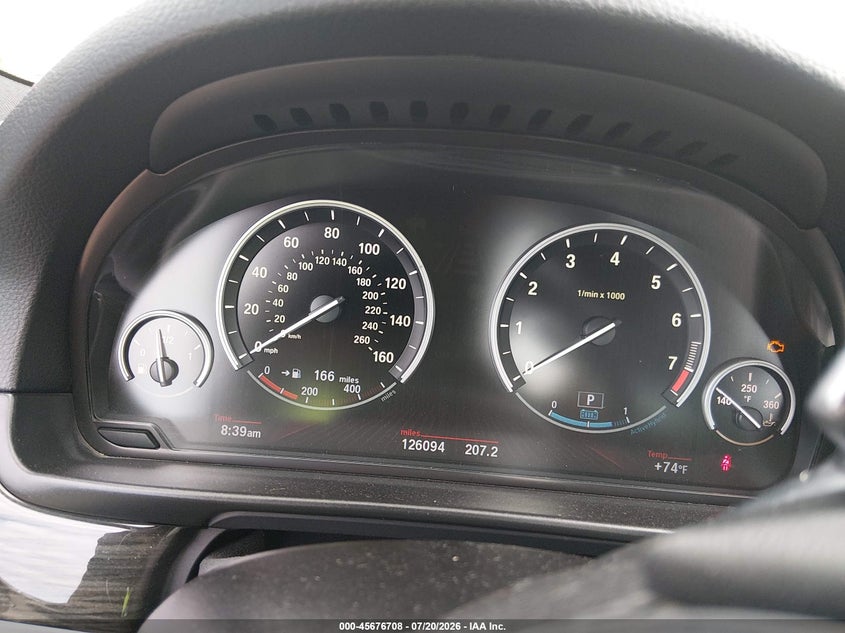 2012 BMW 5er VIN WBAFZ9C51CC751653 IAAI salvage auction — FRONT END, Clear - Dealer Only (California), sold $25 on 2026-07-29 (photo 7)