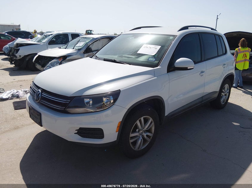 2016 Volkswagen Tiguan VIN WVGAV7AX3GW546997 IAAI salvage auction — NORMAL WEAR, Original (Texas), sold $350 on 2026-07-28 (photo 2)