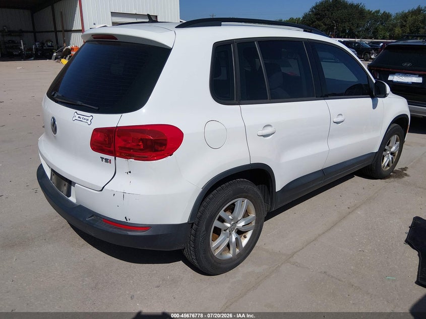 2016 Volkswagen Tiguan VIN WVGAV7AX3GW546997 IAAI salvage auction — NORMAL WEAR, Original (Texas), sold $350 on 2026-07-28 (photo 4)