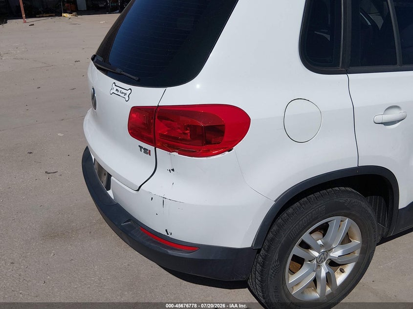 2016 Volkswagen Tiguan VIN WVGAV7AX3GW546997 IAAI salvage auction — NORMAL WEAR, Original (Texas), sold $350 on 2026-07-28 (photo 6)