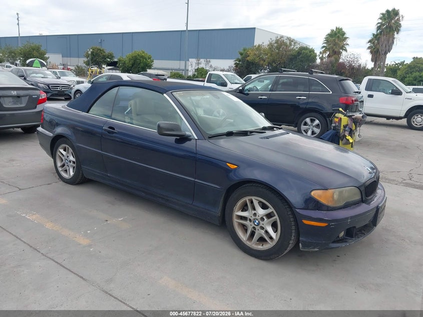 2004 BMW 3 series VIN WBABW33404PL30321 IAAI salvage auction — NORMAL WEAR, Clear - Dealer Only (California), sold $575 on 2026-08-03 (photo 1)