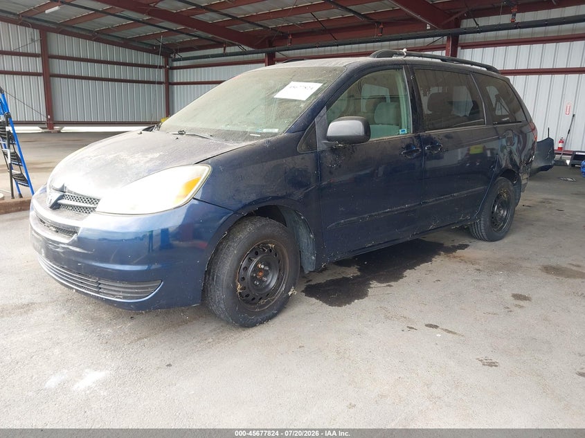 2005 Toyota Sienna VIN 5TDZA23C55S221314 IAAI salvage auction — NORMAL WEAR, App For Dup Clear (California), sold $25 on 2026-07-28 (photo 2)