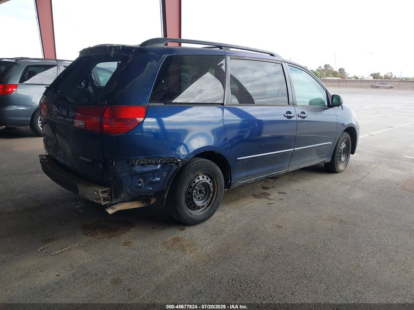 2005 Toyota Sienna VIN 5TDZA23C55S221314 IAAI salvage auction — NORMAL WEAR, App For Dup Clear (California), sold $25 on 2026-07-28 (photo 4)