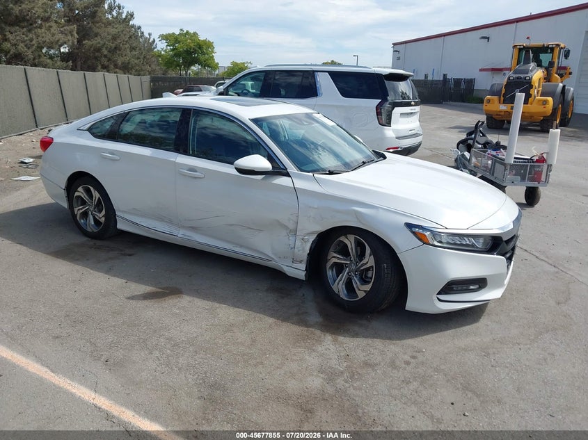 2018 Honda Accord VIN 1HGCV1F6XJA105867 IAAI salvage auction — RIGHT SIDE, Wait Title, sold $7,550 on 2026-08-02 (photo 1)