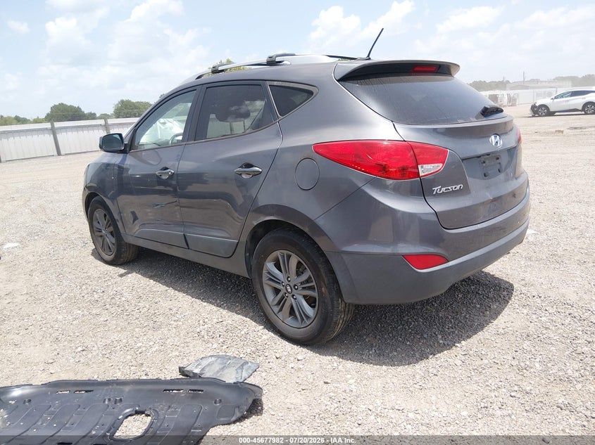 2014 Hyundai Tucson VIN KM8JU3AG3EU922165 IAAI salvage auction — NORMAL WEAR, Clear (Louisiana), sold $25 on 2026-07-29 (photo 3)