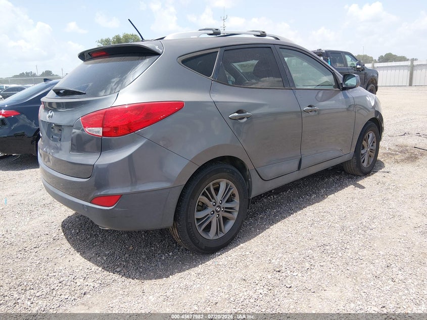 2014 Hyundai Tucson VIN KM8JU3AG3EU922165 IAAI salvage auction — NORMAL WEAR, Clear (Louisiana), sold $25 on 2026-07-29 (photo 4)