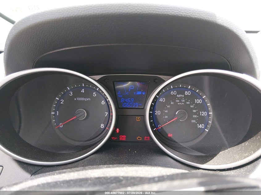 2014 Hyundai Tucson VIN KM8JU3AG3EU922165 IAAI salvage auction — NORMAL WEAR, Clear (Louisiana), sold $25 on 2026-07-29 (photo 7)