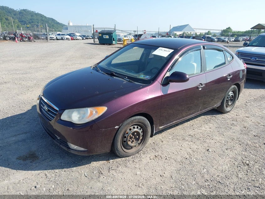 2008 Hyundai Elantra VIN KMHDU46D68U510487 IAAI salvage auction — NORMAL WEAR, Clear (Pennsylvania), sold $175 on 2026-07-28 (photo 2)