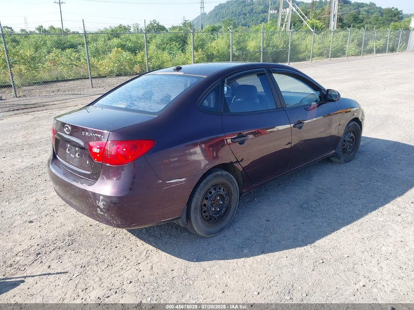 2008 Hyundai Elantra VIN KMHDU46D68U510487 IAAI salvage auction — NORMAL WEAR, Clear (Pennsylvania), sold $175 on 2026-07-28 (photo 4)
