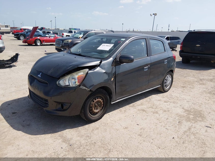 2015 Mitsubishi Mirage VIN ML32A3HJ1FH000395 IAAI salvage auction — NORMAL WEAR, Original (Texas), sold $25 on 2026-07-29 (photo 2)