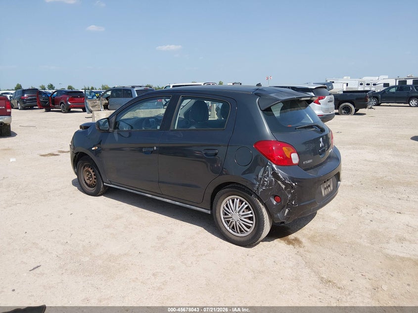 2015 Mitsubishi Mirage VIN ML32A3HJ1FH000395 IAAI salvage auction — NORMAL WEAR, Original (Texas), sold $25 on 2026-07-29 (photo 3)