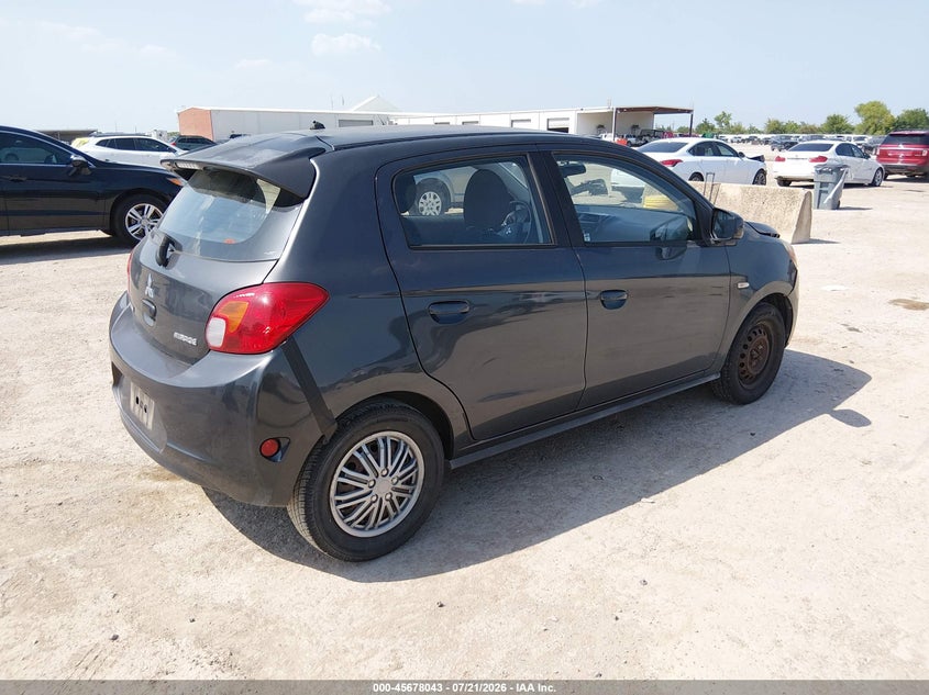 2015 Mitsubishi Mirage VIN ML32A3HJ1FH000395 IAAI salvage auction — NORMAL WEAR, Original (Texas), sold $25 on 2026-07-29 (photo 4)