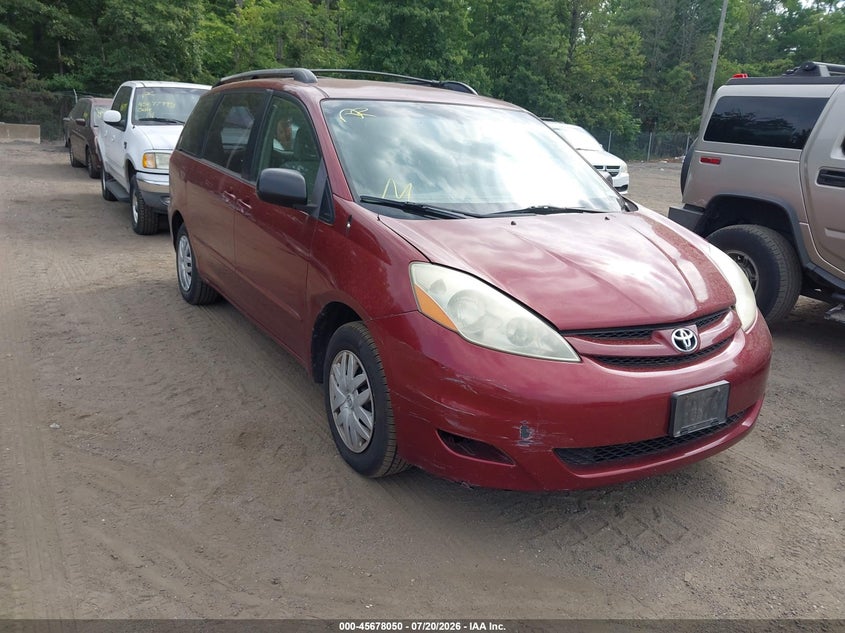 2006 Toyota Sienna VIN 5TDZA23C56S520691 IAAI salvage auction — NORMAL WEAR, Clear (Maryland), sold $275 on 2026-07-29 (photo 1)