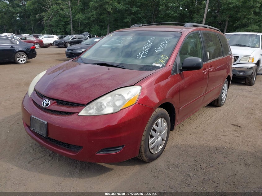 2006 Toyota Sienna VIN 5TDZA23C56S520691 IAAI salvage auction — NORMAL WEAR, Clear (Maryland), sold $275 on 2026-07-29 (photo 2)