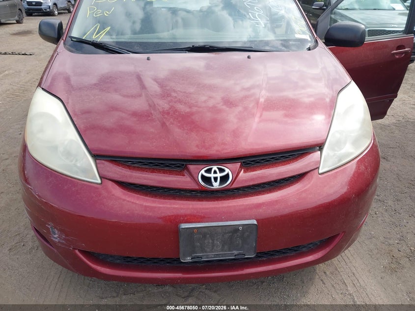 2006 Toyota Sienna VIN 5TDZA23C56S520691 IAAI salvage auction — NORMAL WEAR, Clear (Maryland), sold $275 on 2026-07-29 (photo 6)