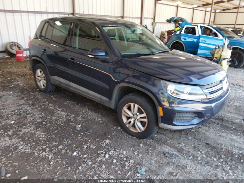 2014 Volkswagen Tiguan VIN WVGAV3AX0EW617711 IAAI salvage auction — REAR END, Clear (Georgia), sold $825 on 2026-07-24 (photo 1)