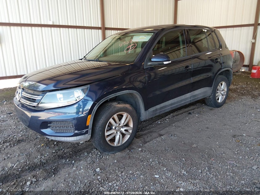 2014 Volkswagen Tiguan VIN WVGAV3AX0EW617711 IAAI salvage auction — REAR END, Clear (Georgia), sold $825 on 2026-07-24 (photo 2)