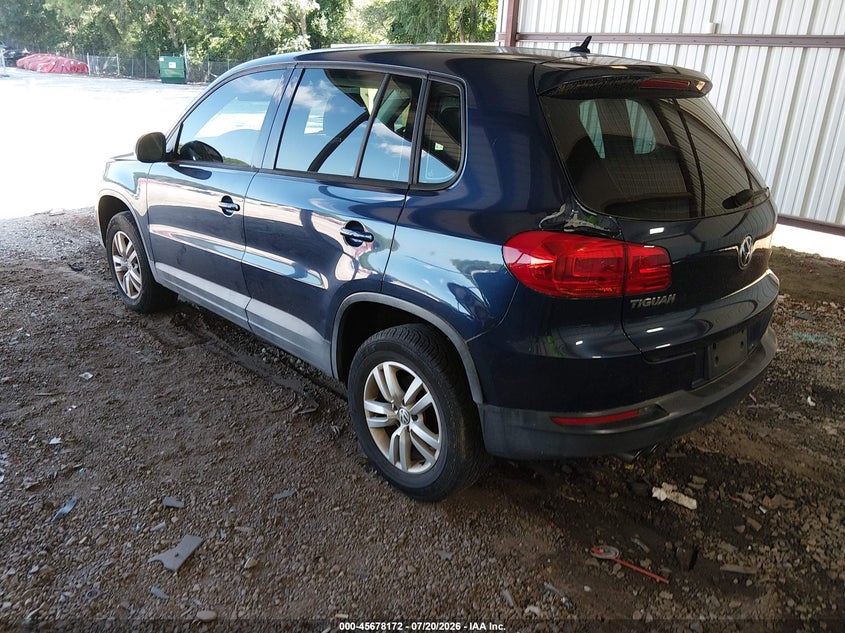 2014 Volkswagen Tiguan VIN WVGAV3AX0EW617711 IAAI salvage auction — REAR END, Clear (Georgia), sold $825 on 2026-07-24 (photo 3)