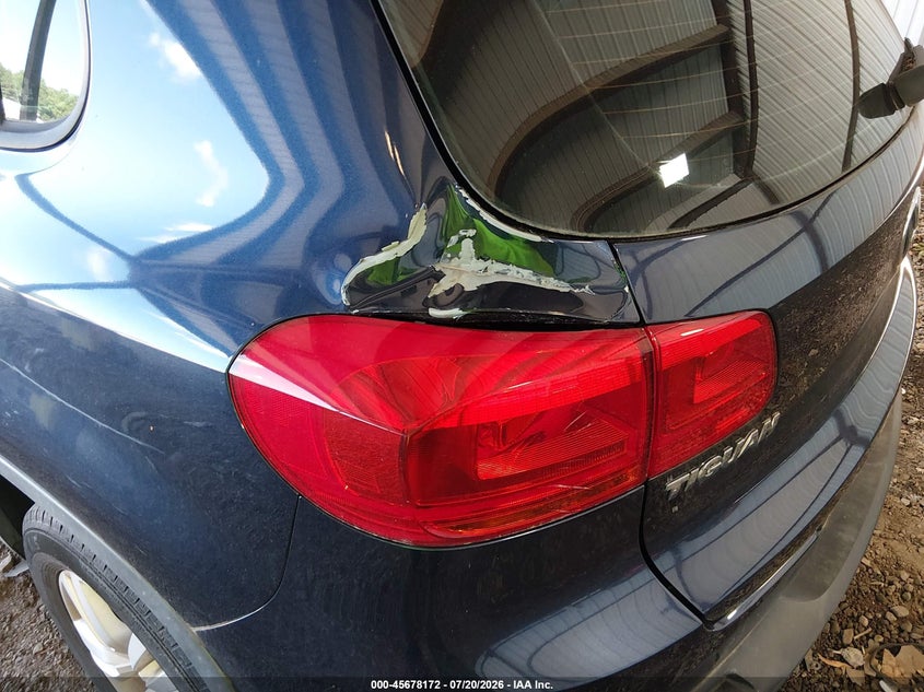 2014 Volkswagen Tiguan VIN WVGAV3AX0EW617711 IAAI salvage auction — REAR END, Clear (Georgia), sold $825 on 2026-07-24 (photo 6)
