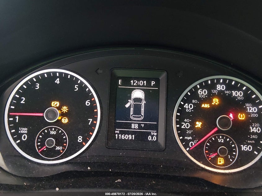 2014 Volkswagen Tiguan VIN WVGAV3AX0EW617711 IAAI salvage auction — REAR END, Clear (Georgia), sold $825 on 2026-07-24 (photo 7)
