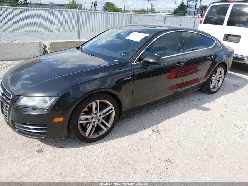 2012 Audi A7 VIN WAUYGAFC3CN147701 IAAI salvage auction — NORMAL WEAR, Clear (Illinois), sold $775 on 2026-07-28 (photo 2)
