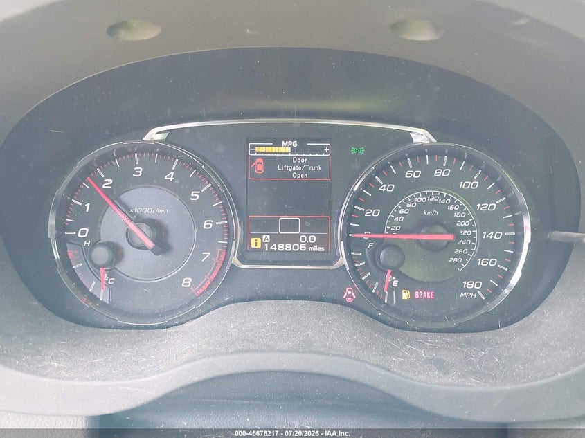 2019 Subaru Wrx VIN JF1VA1J69K9818021 IAAI salvage auction — NORMAL WEAR, Clear (Maryland), sold $2,850 on 2026-07-30 (photo 7)