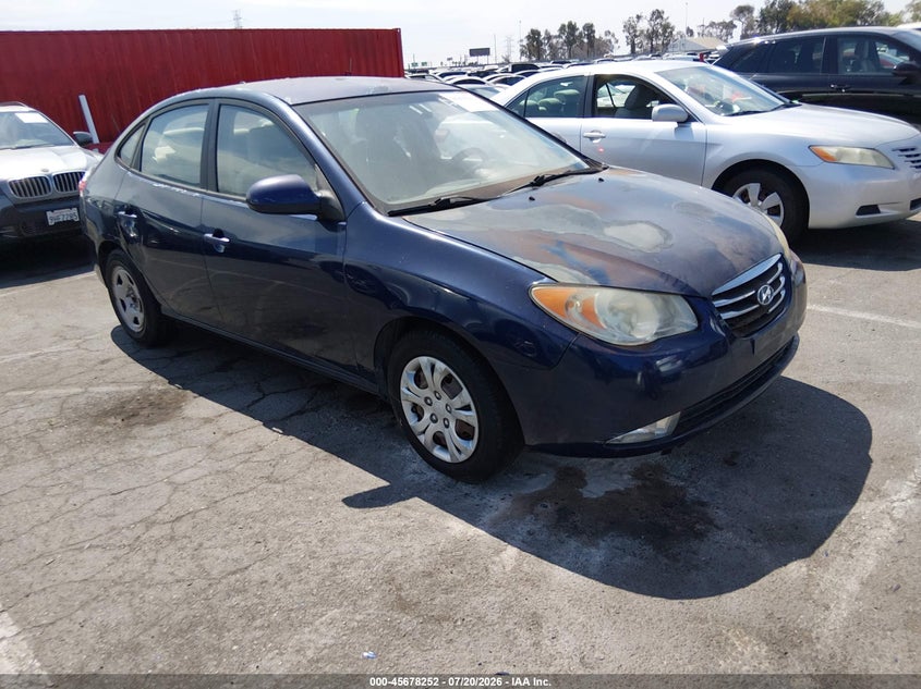 2010 Hyundai Elantra VIN KMHDU4AD1AU870280 IAAI salvage auction — NORMAL WEAR, Salvage Title - Dealer (California), sold $350 on 2026-07-23 (photo 1)