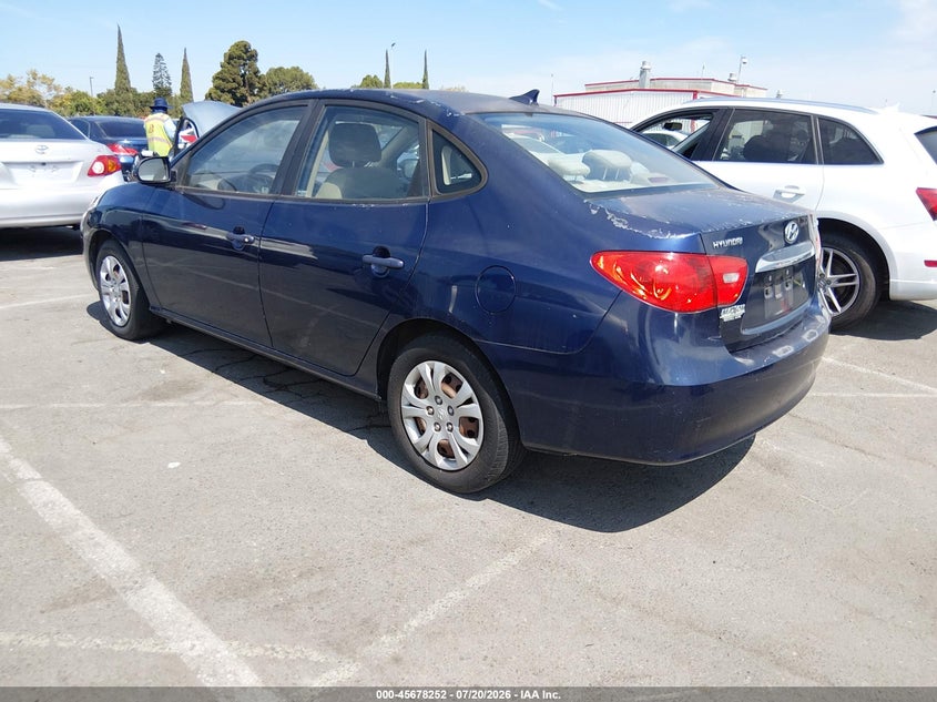 2010 Hyundai Elantra VIN KMHDU4AD1AU870280 IAAI salvage auction — NORMAL WEAR, Salvage Title - Dealer (California), sold $350 on 2026-07-23 (photo 3)