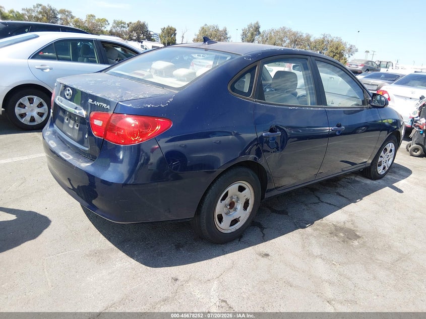 2010 Hyundai Elantra VIN KMHDU4AD1AU870280 IAAI salvage auction — NORMAL WEAR, Salvage Title - Dealer (California), sold $350 on 2026-07-23 (photo 4)