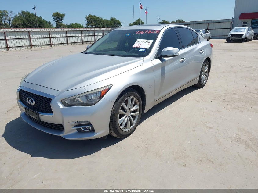 2015 Infiniti Q50 VIN JN1BV7AP6FM338036 IAAI salvage auction — NORMAL WEAR, Original (Texas), sold $700 on 2026-07-28 (photo 2)
